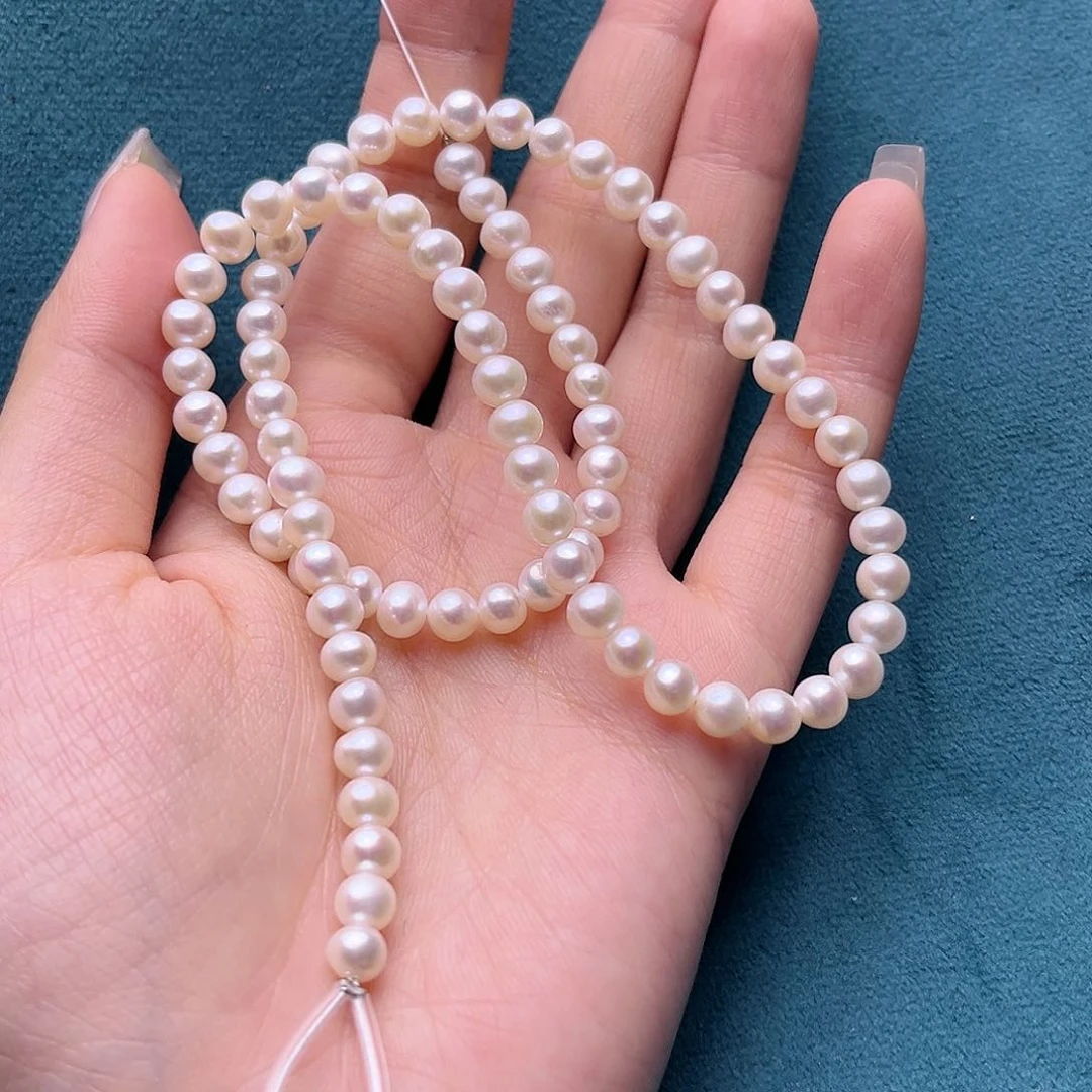 淡水珍珠项链银S925镶嵌
