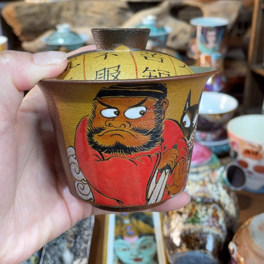 【闪购商品】钟馗盖碗 原创设计