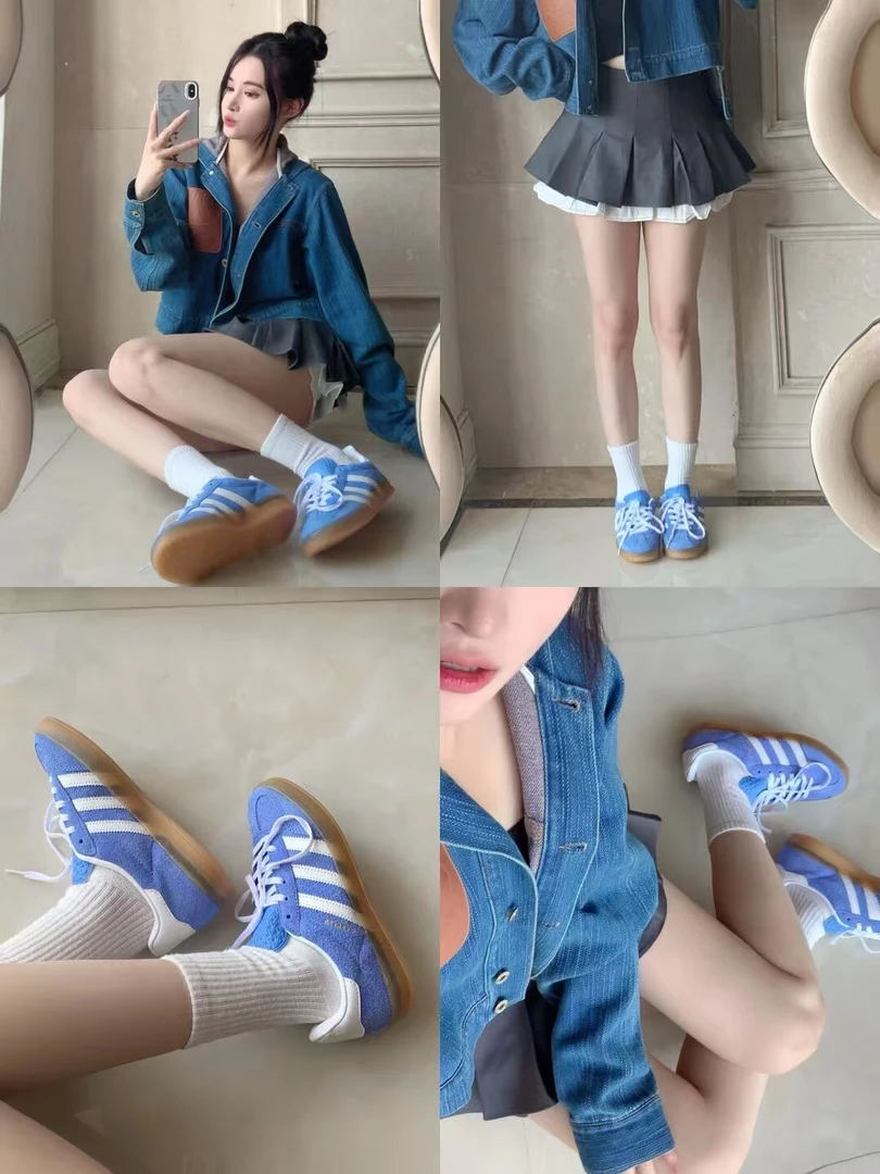 德训鞋2025新款春夏复古平底阿甘鞋男女休闲情侣板鞋单鞋时尚百搭