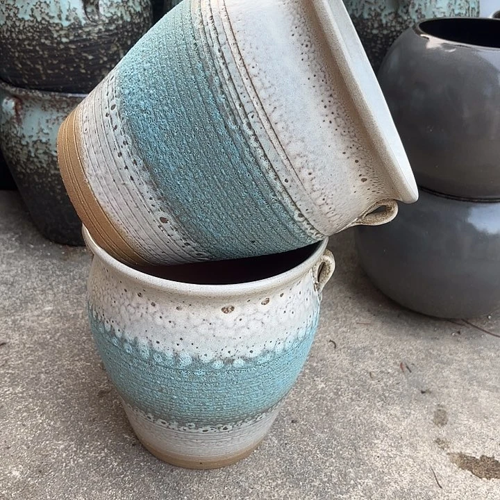 紫砂茶碗泡泡两个口径19高度21