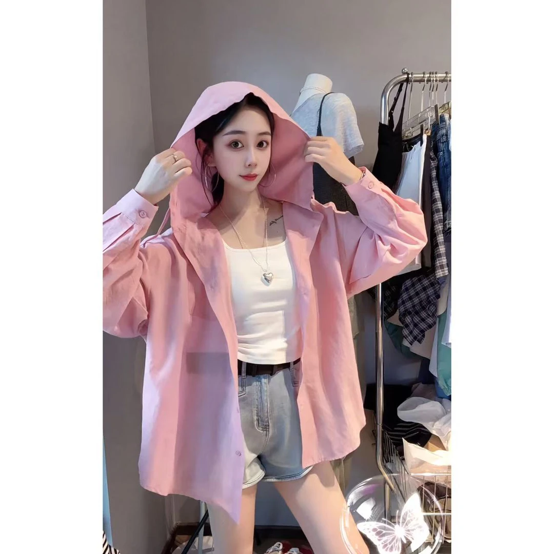 2025夏季超好看吊带+自留款韩系连帽防晒薄外套