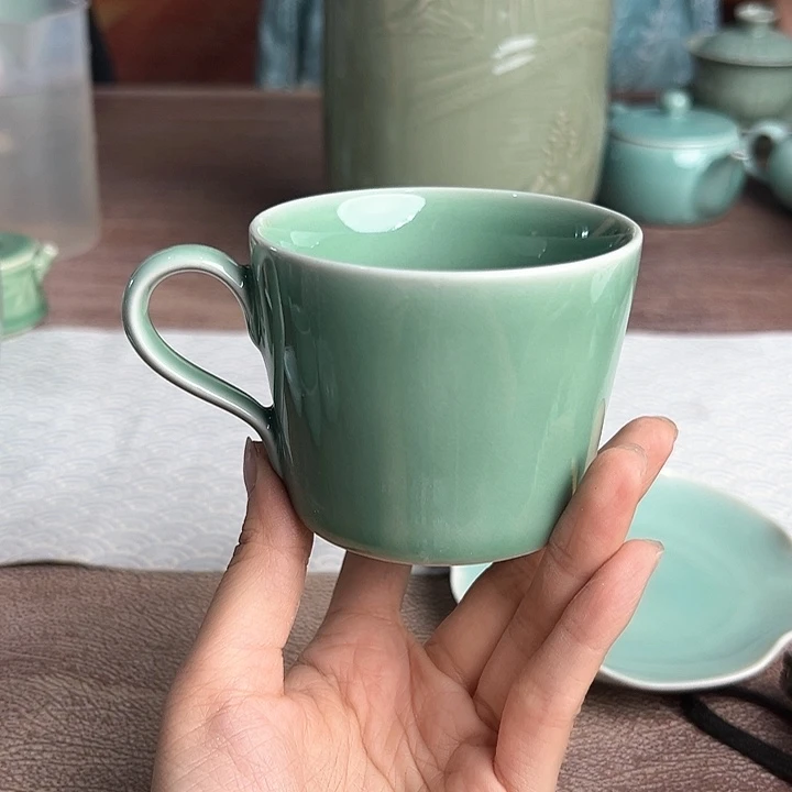龙泉云间青瓷小米茶器