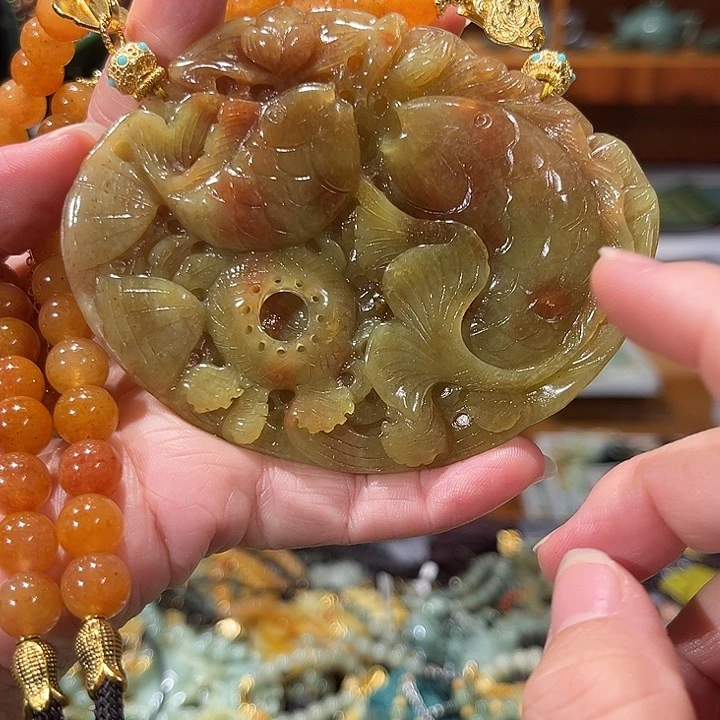 未镶嵌岫玉毛衣链