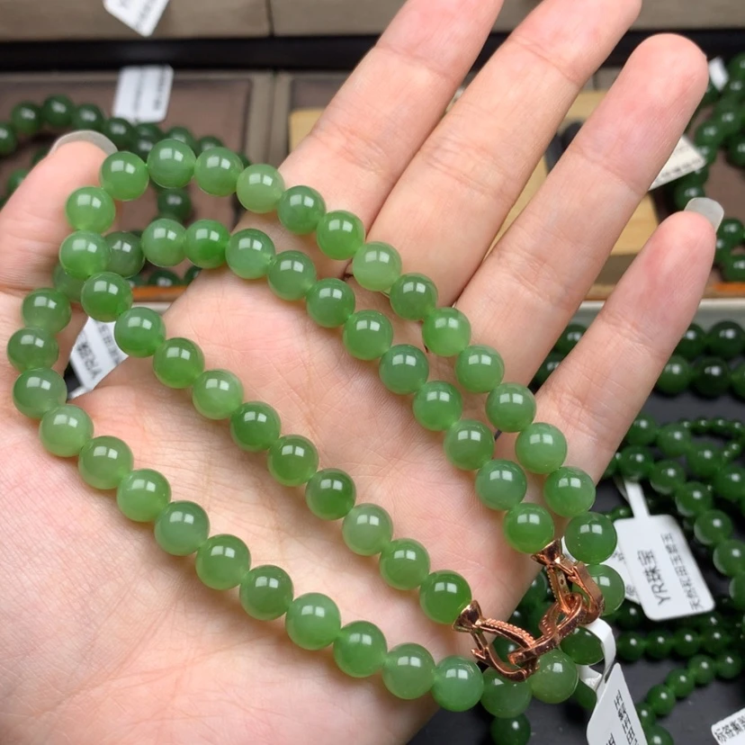 【闪购商品】颈饰未镶嵌和田玉（碧玉）Y**心8m