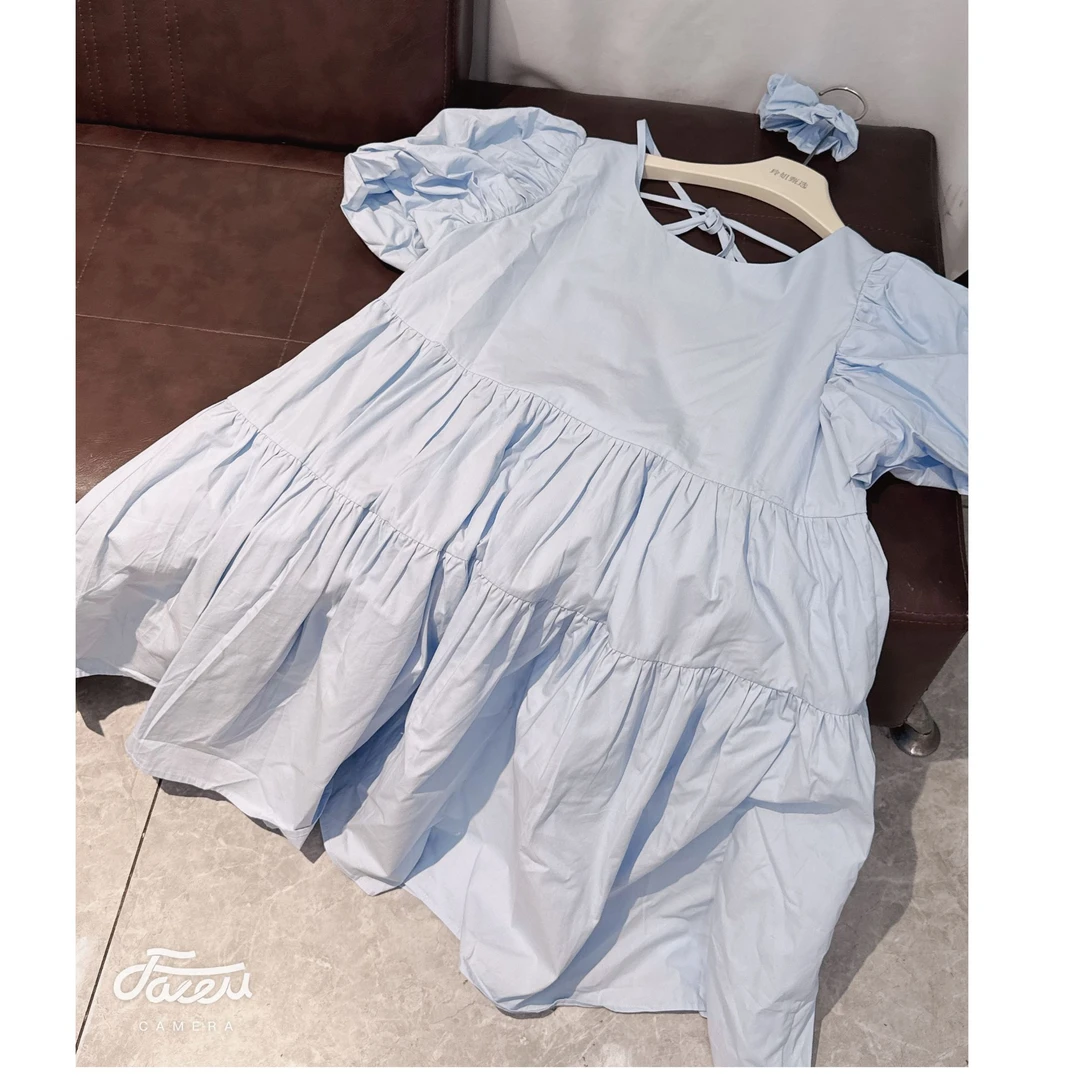 7150 韩版女新款夏款时尚洋气百搭休闲宽松连衣裙