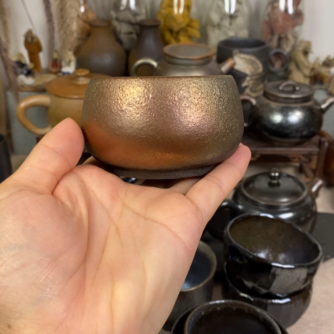 h***玉建水紫陶柴烧主人杯