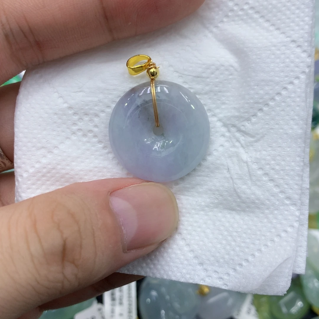 颈饰未镶嵌翡翠平安