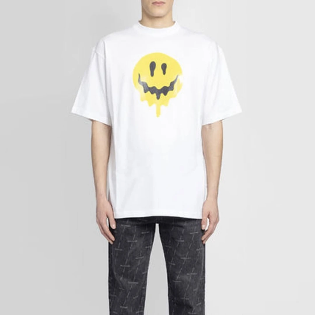 全新未使用 Balenciaga/巴黎世家 8454/融化笑脸全新存放痕迹T恤
