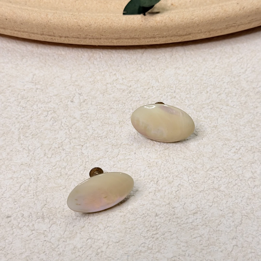 铜合金耳饰 【六六中古】孤品复古耳夹th7449