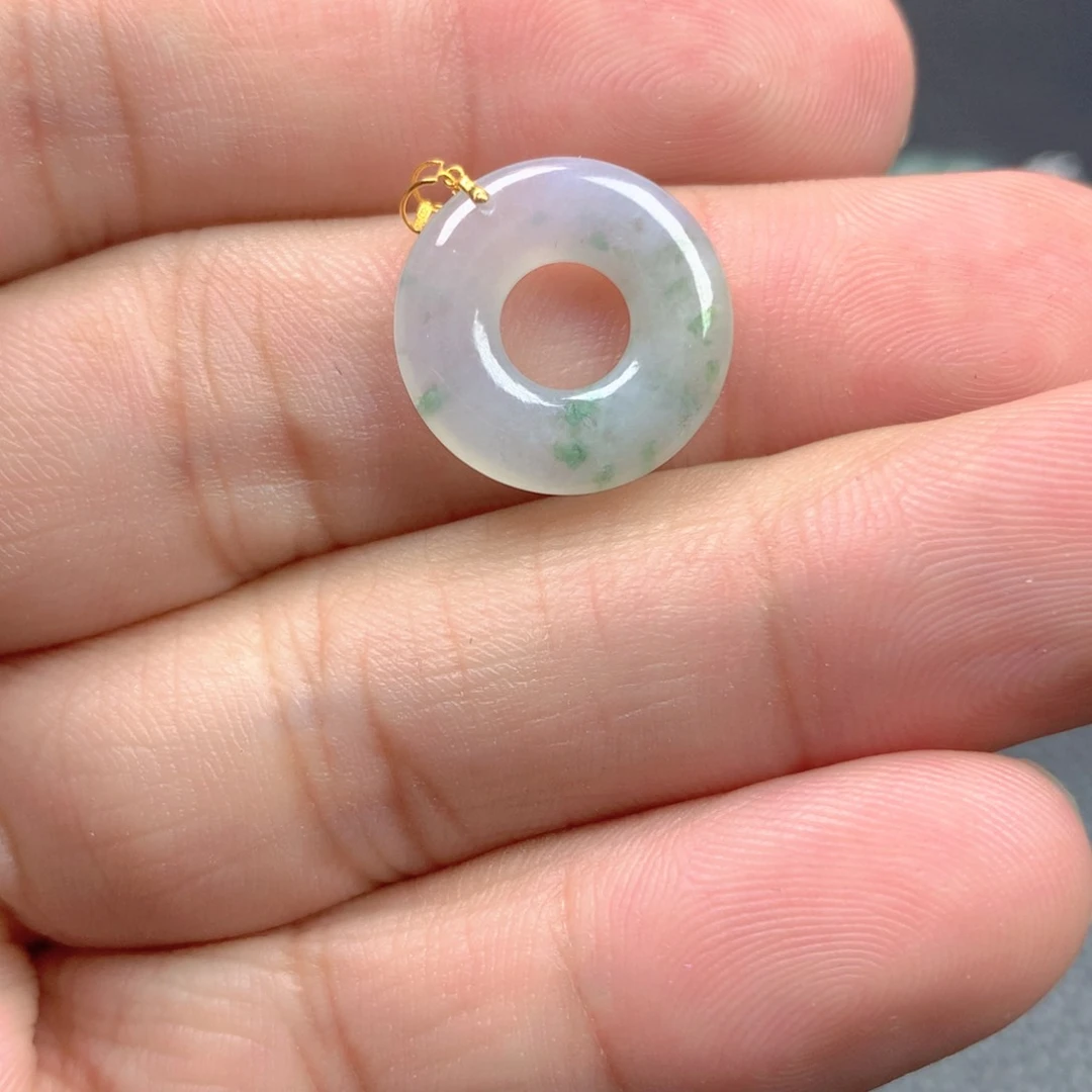 【闪购商品】颈饰18K金镶嵌翡翠翡翠