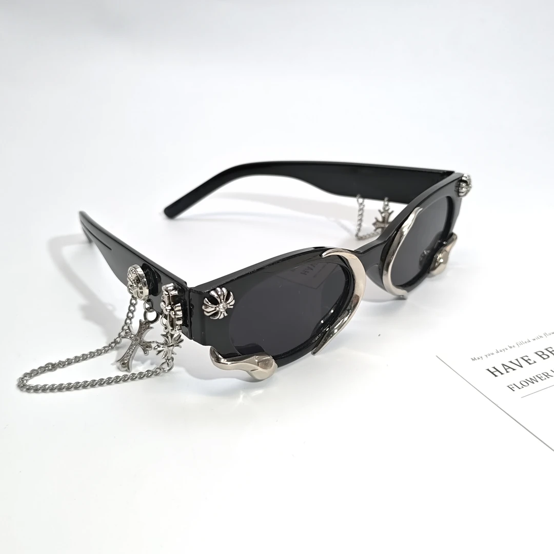 06872高级时尚十字流苏个性蛇墨镜