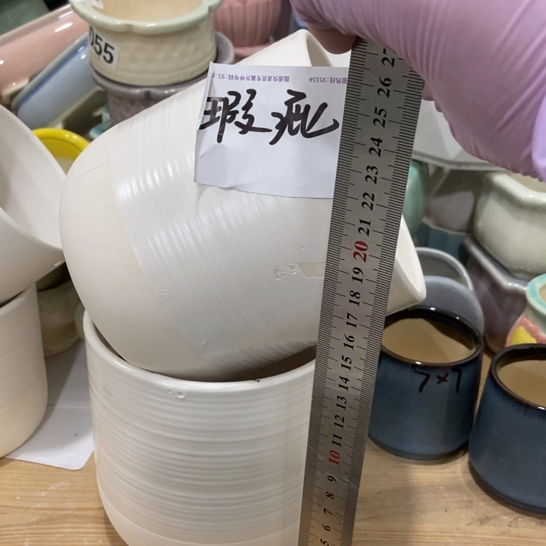 红陶高温陶瓷花盆