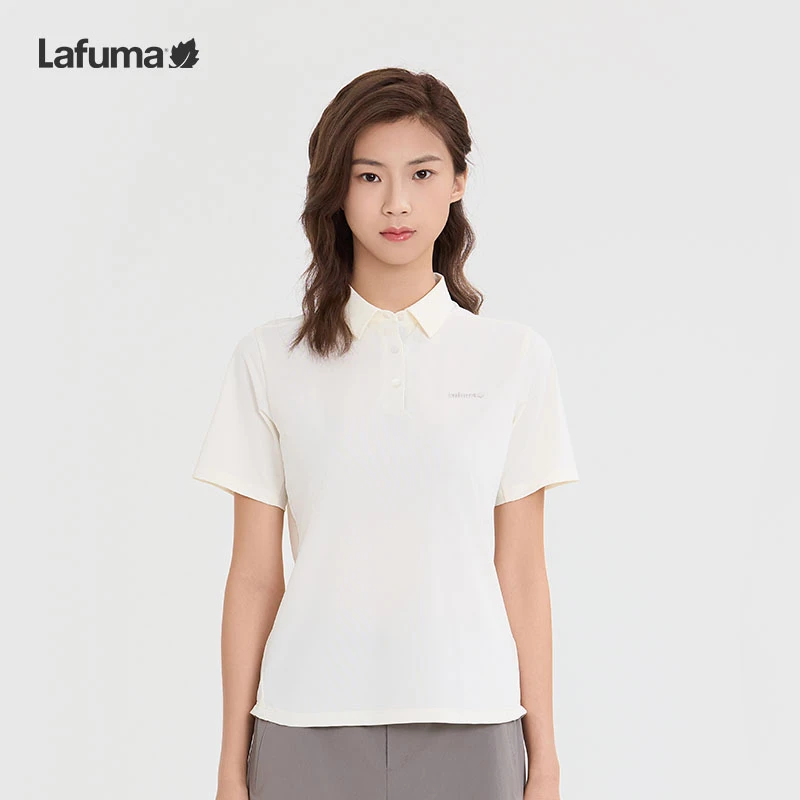 LAFUMA乐飞叶25夏季凉感翻领运动POLO衫女UPF40+短袖T恤LFTS5BS20