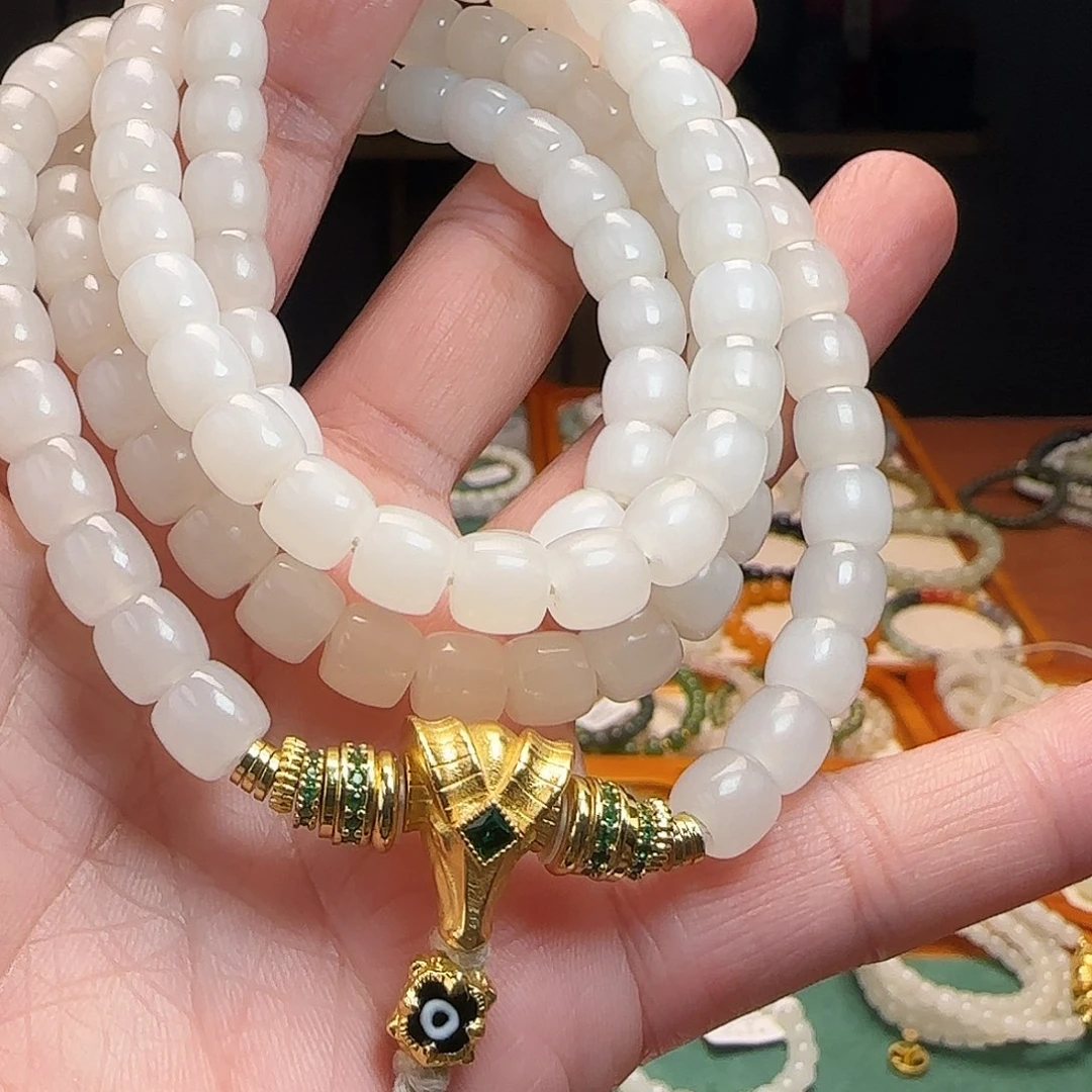 和田玉未镶嵌手链