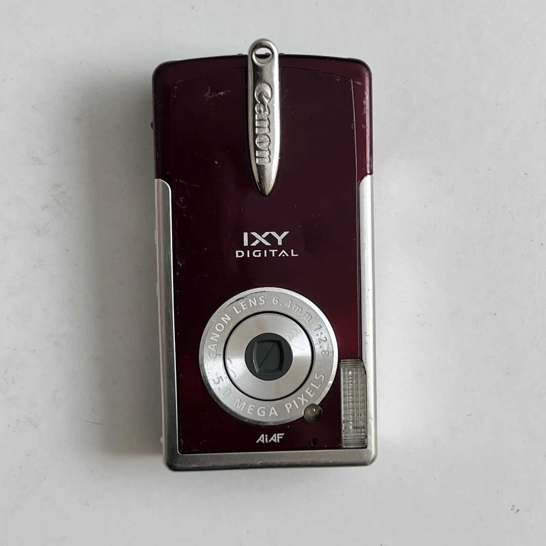 9新 Canon/佳能 佳能口红机IXYL2酒红色数码相机拍照高清