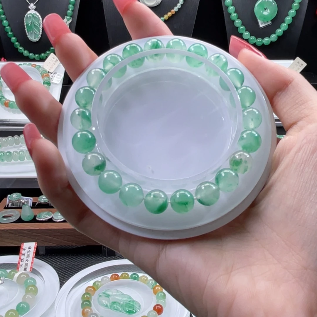 石英质玉（非洲翠）未镶嵌手串