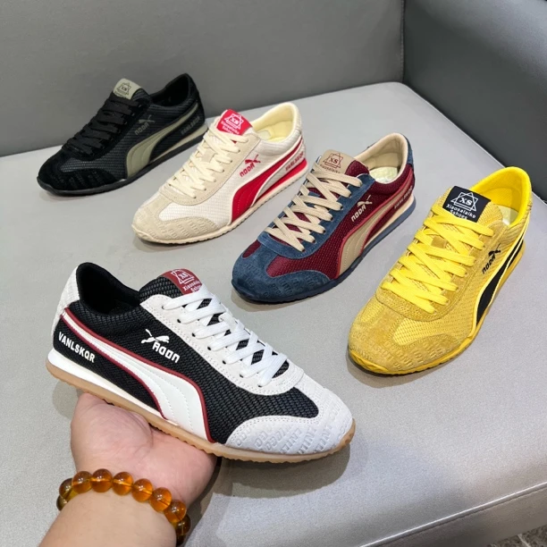 2025秋季新款潮男阿甘鞋磨砂皮布面百搭运动休闲男鞋