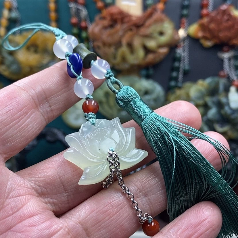 【闪购商品】蛇纹石玉未镶嵌手机链