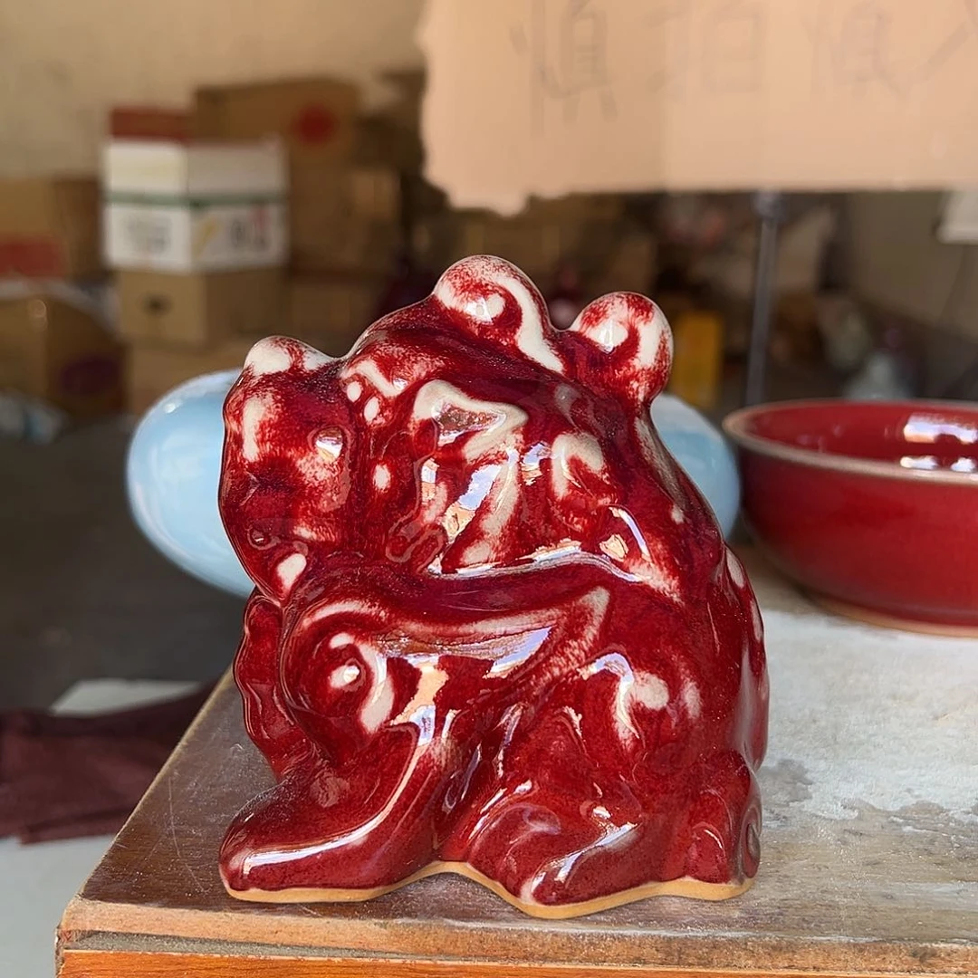 摆件郑家钧窑摆件微