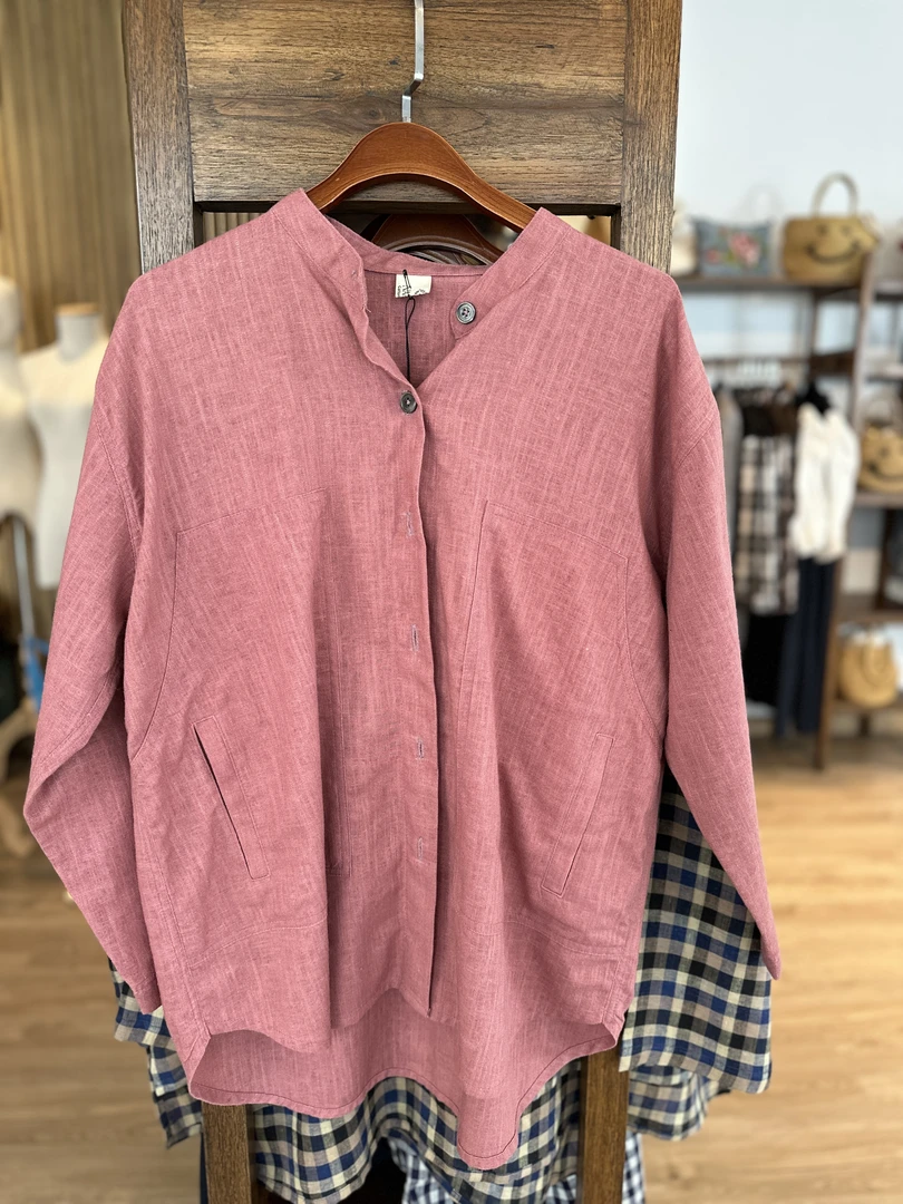 TAYA泰国手工棉麻上衣清新