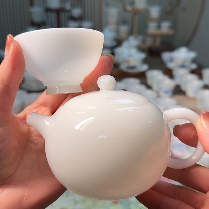 璞玉西施壶➕斗笠杯一个