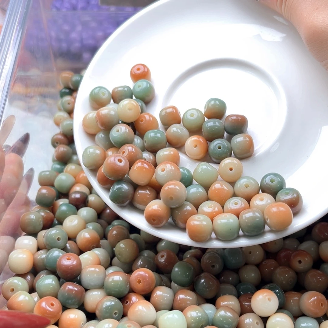 白玉菩提吊坠q10mm110颗 敦煌问天