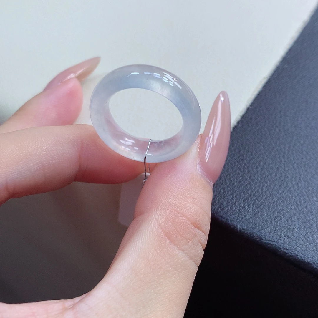 翡翠未镶嵌戒指13号