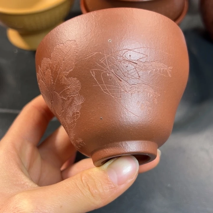 茶杯紫砂微瑕不退不换