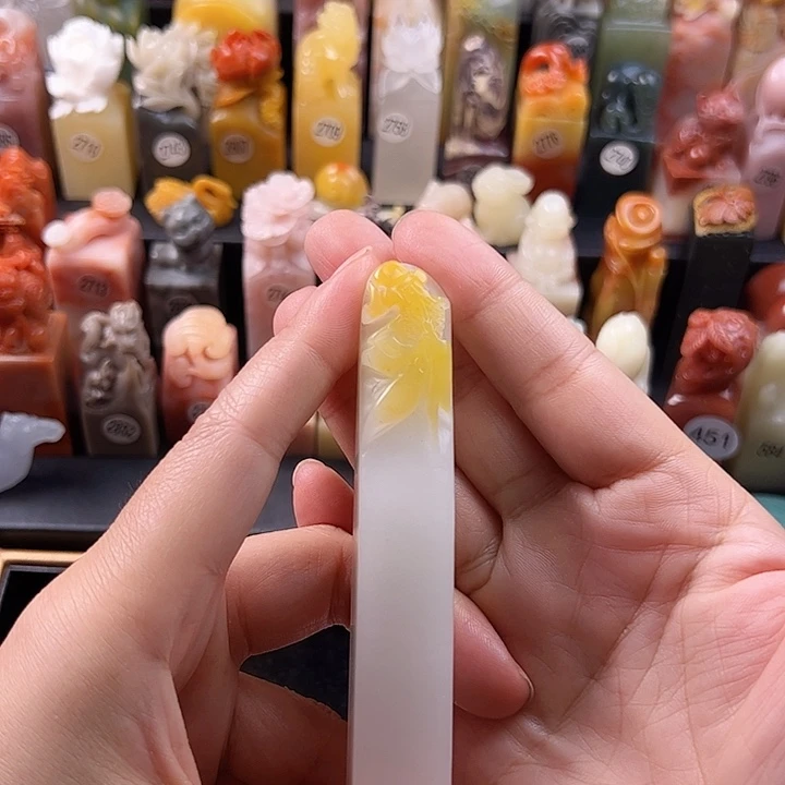 昌化石印石手工定制1.6厘米，鱼，包刻