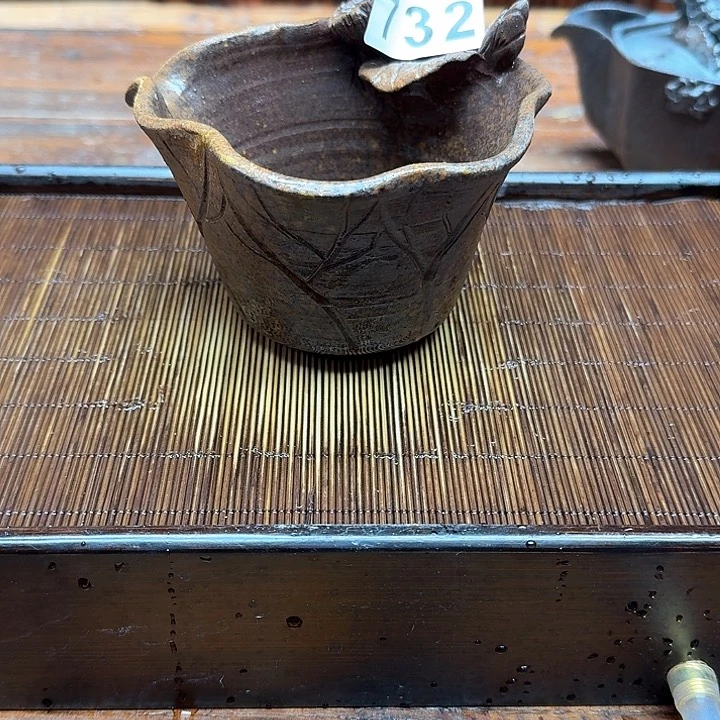 纯手工制作粗陶茶具