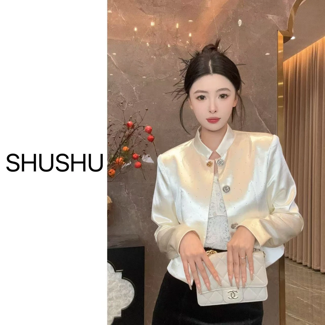 现货【星辰】新中式人丝气质网红时尚百搭春季外套