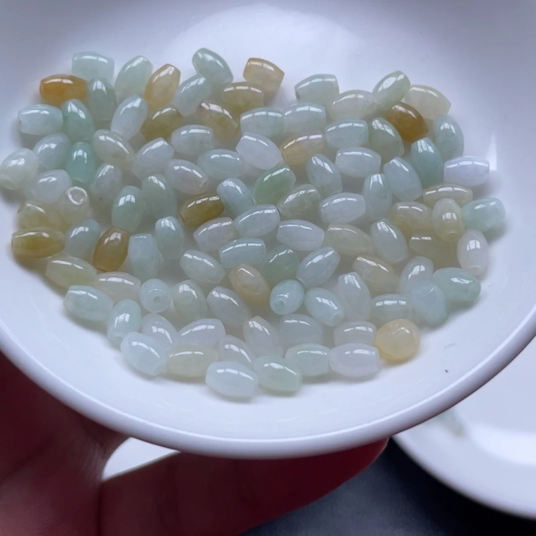 翡翠散珠米珠100颗