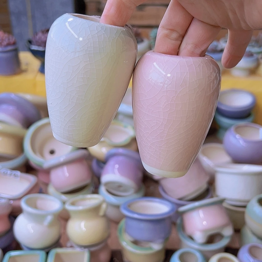 红陶陶瓷花盆满12包邮