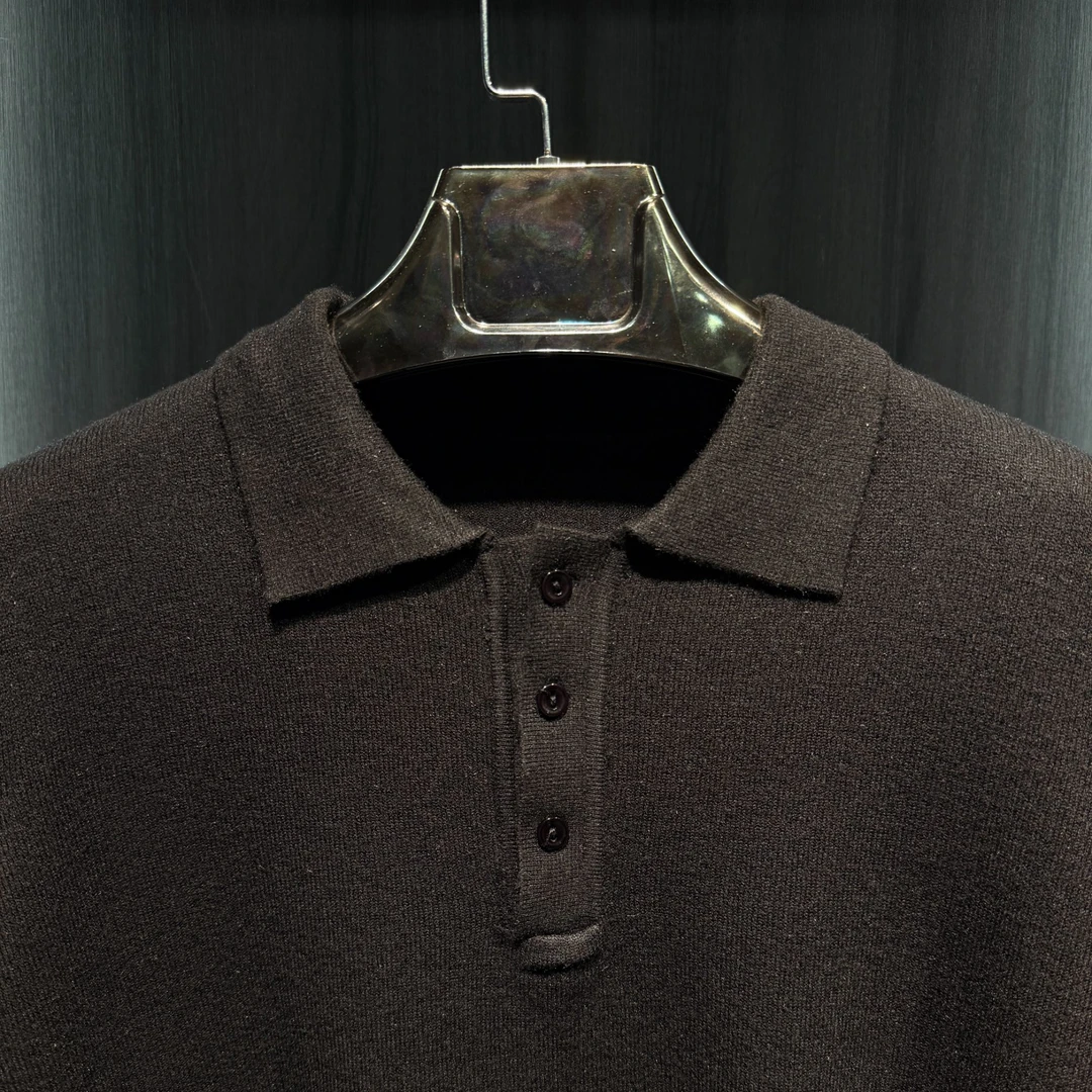 新款冬季男士针织polo衫毛衣针织