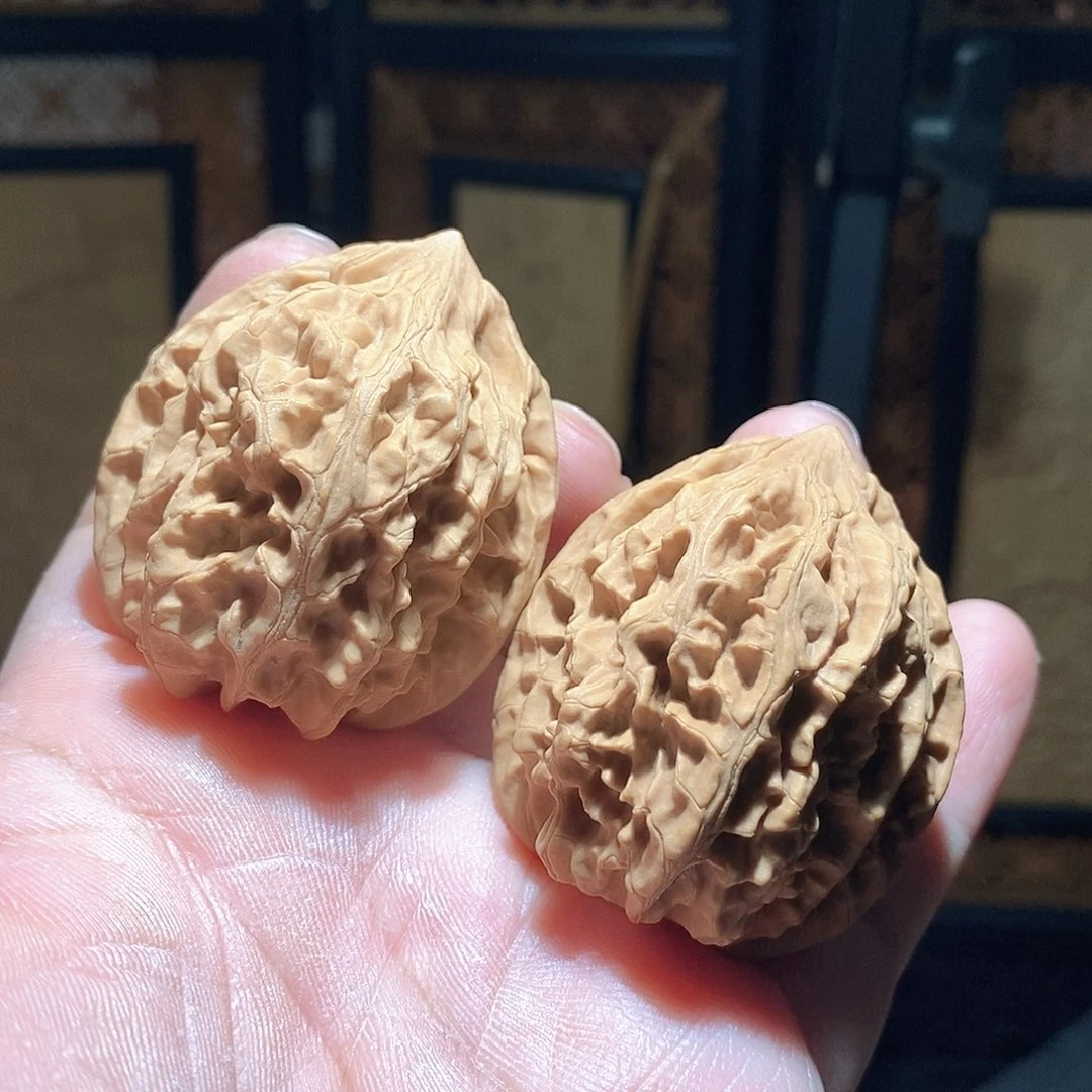 文玩核桃把件41鸡心全品