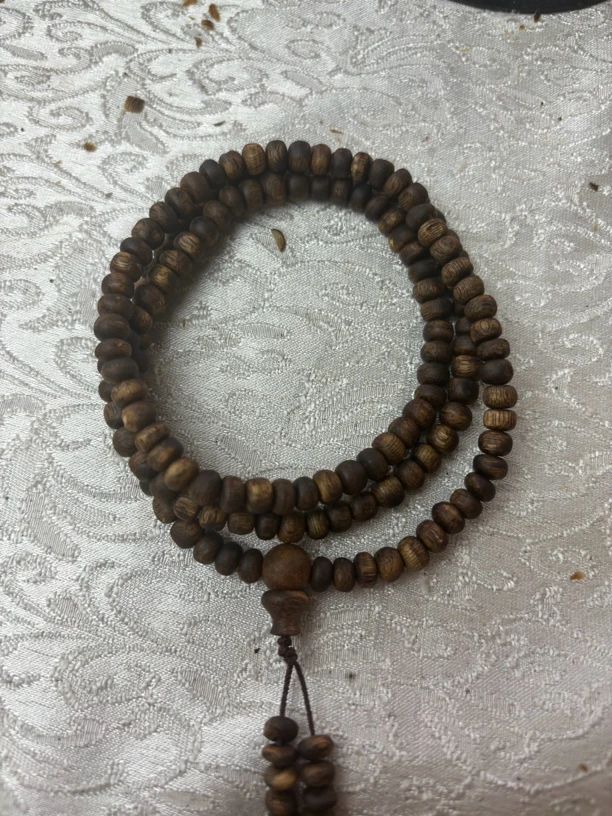 苹果珠虫漏沉水浮多样性发一沉香手串S001NH