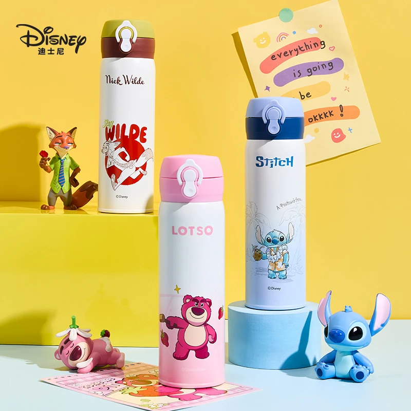 疯狂动物城保温杯儿童上学直饮水壶男女小学生双饮316保温杯