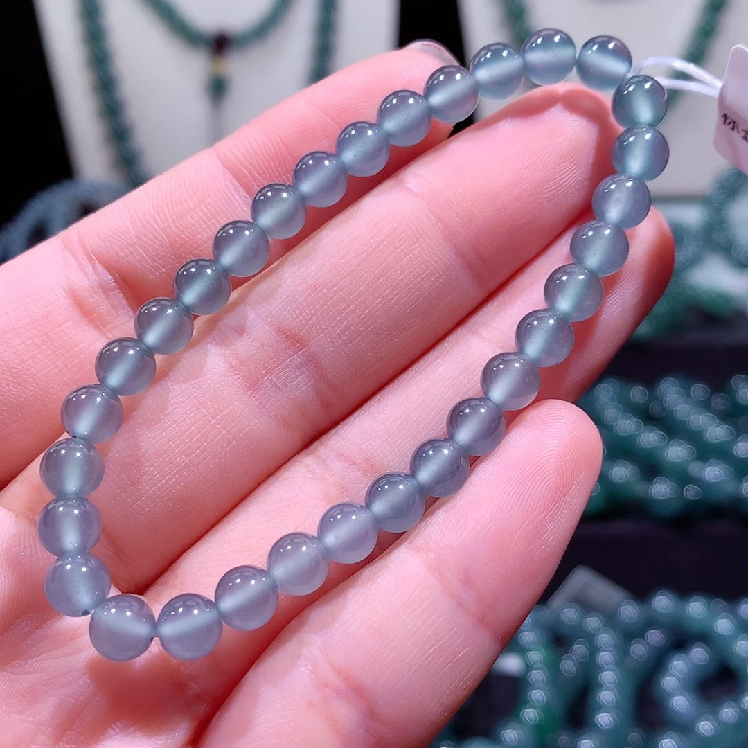 翡翠未镶嵌手链天然a货翡翠手串5.8