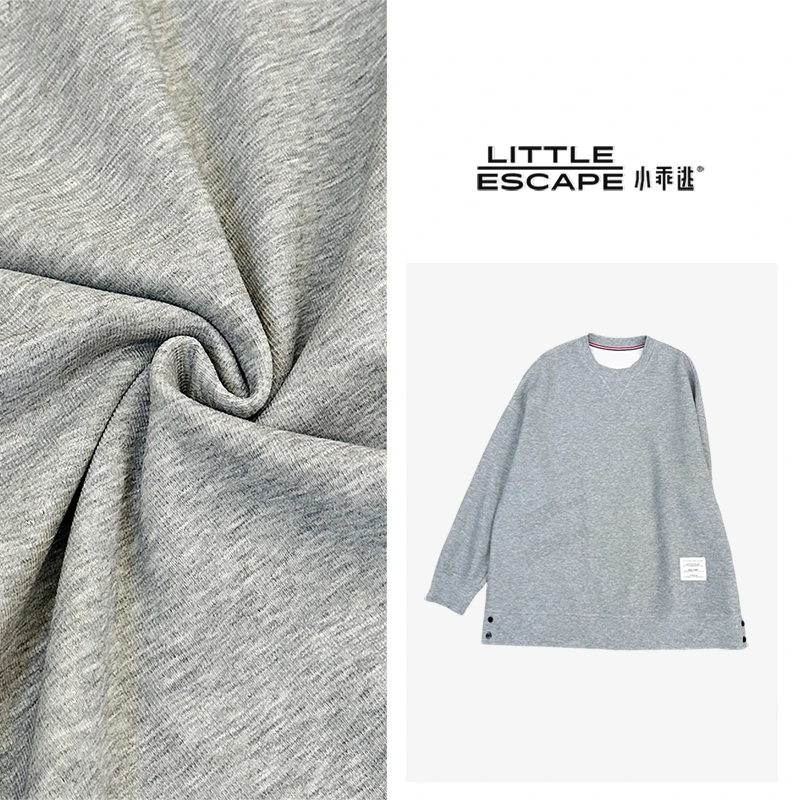 小乖逃双色TB三条灰色卫衣薄款不加绒春秋圆领百搭亲子装 S25231