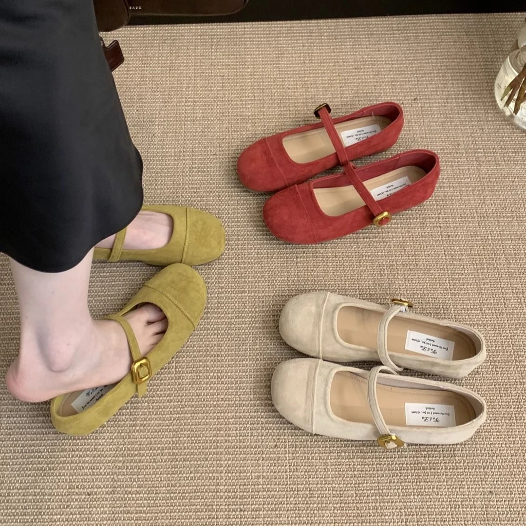 软底圆头法式浅口单鞋2025春秋季新款通勤百搭玛丽珍鞋单鞋百搭款