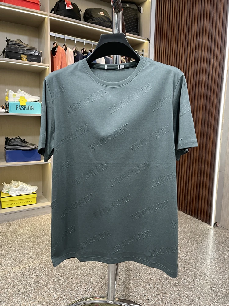 （227）清凉透气舒适夏季新款立体发泡短袖休闲T恤品牌撤柜剪标