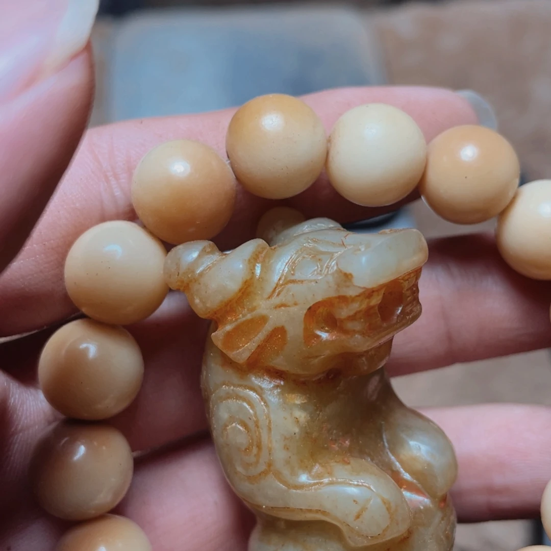 白玉菩提吊坠34566