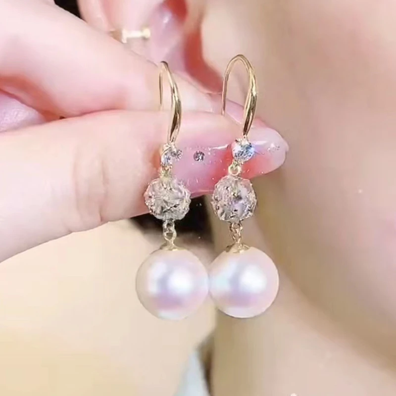 日韩轻奢优雅气质百搭珍珠耳环小众设计网红名媛显脸瘦新款耳坠女