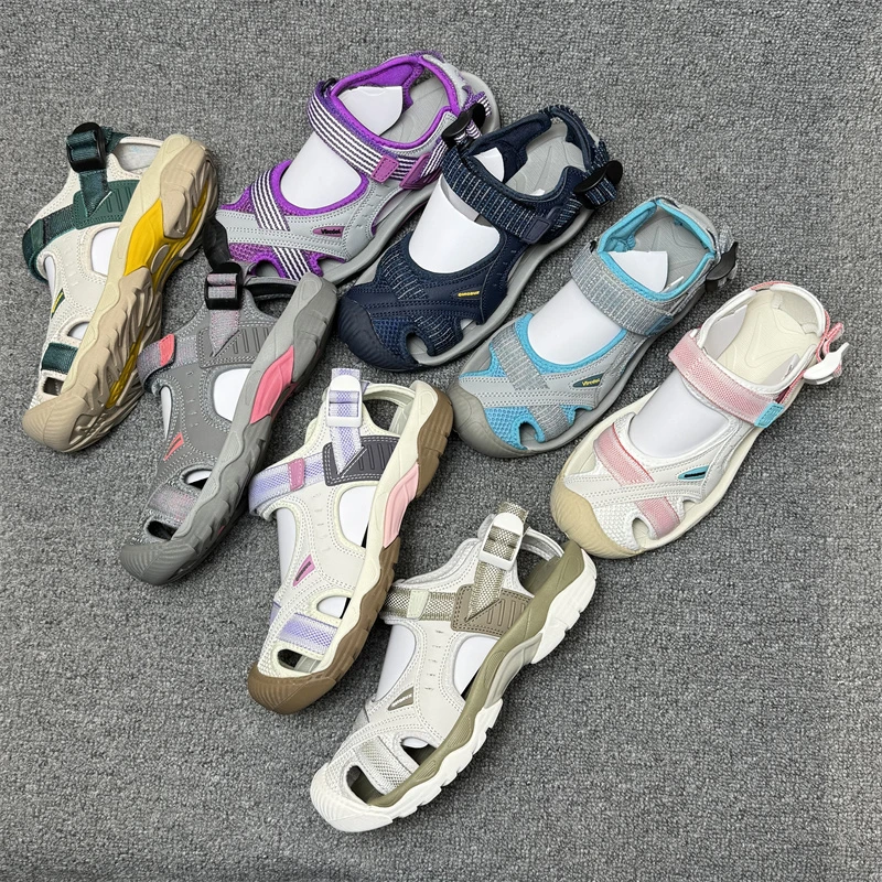 2025外贸男女包头凉鞋透气轻便软底防滑耐磨运动沙滩凉鞋涉水凉鞋