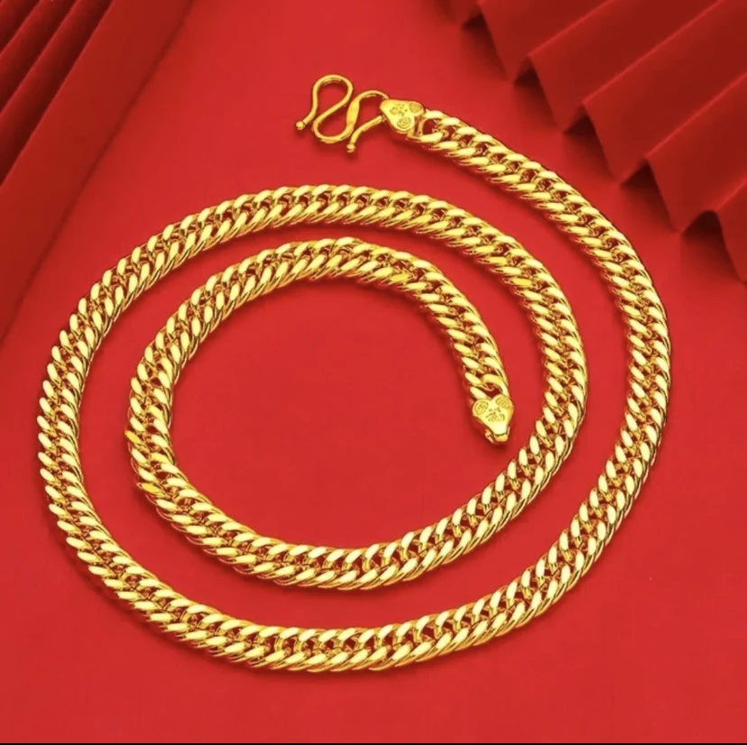 合金项链 【老板项链】时尚经典潮流霸气粗款扁平潮男百搭男款