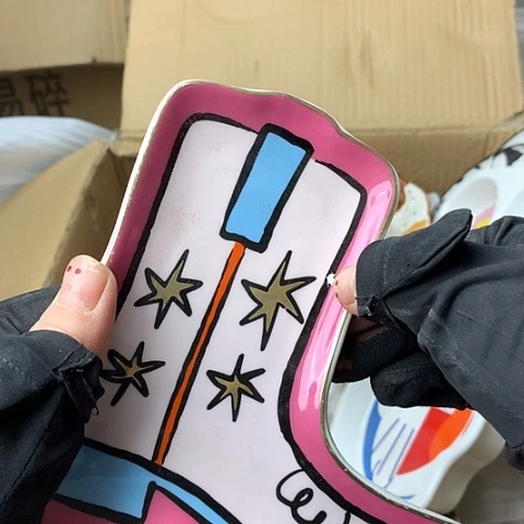 盘陶瓷制品满25拼单发货默认微瑕