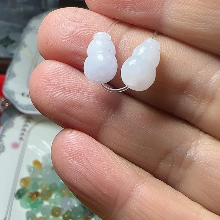 翡翠未镶嵌颈饰天然缅甸翡翠紫葫芦