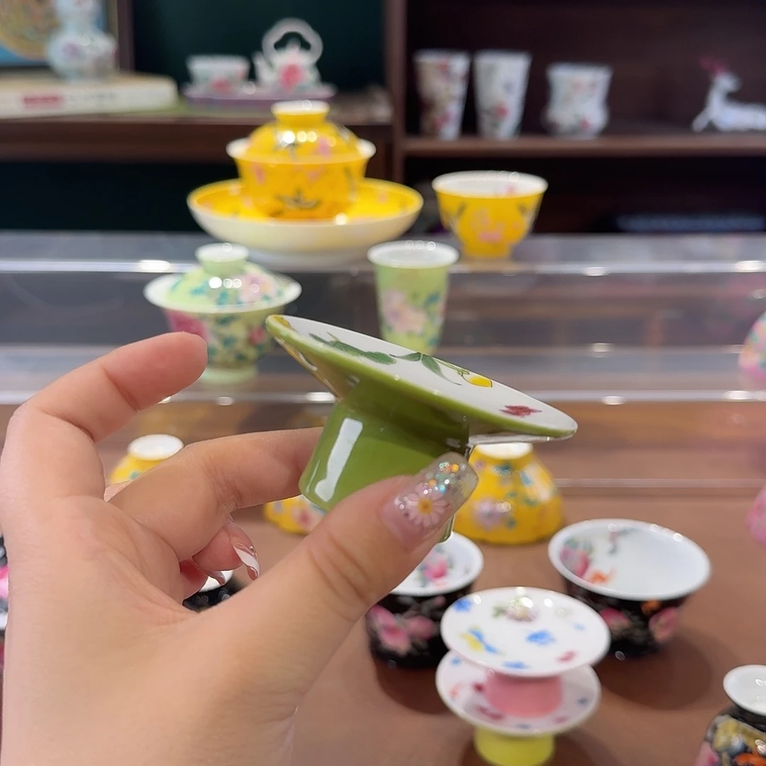 珐琅彩主人杯茶具套装