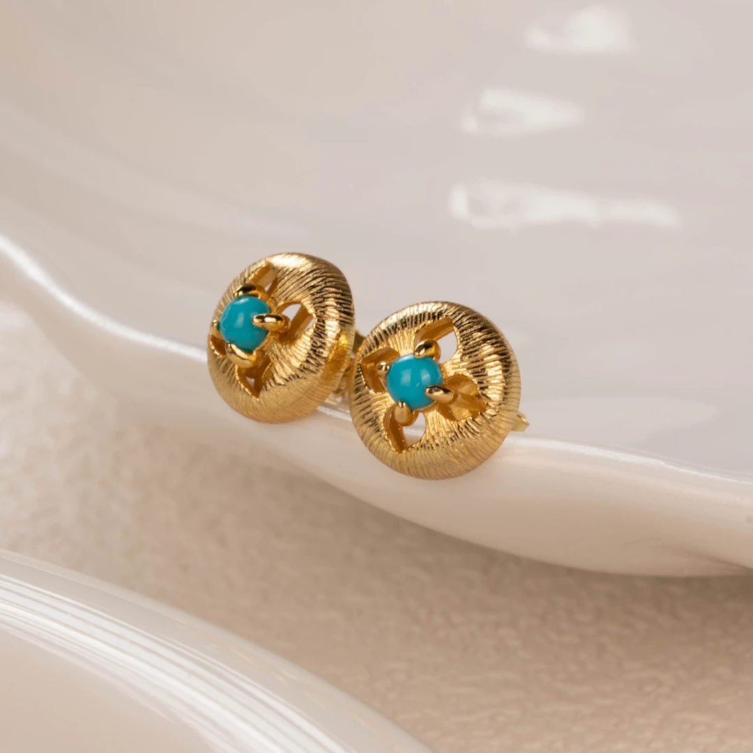 【志成耳钉】美松耳钉925（天然珠宝多样性发其一）