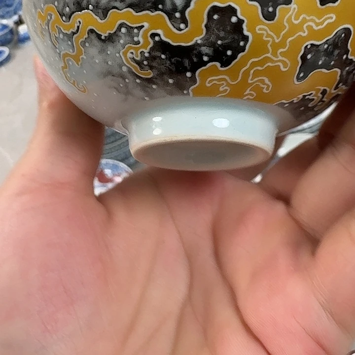 瓷片金龙普洱杯景德镇